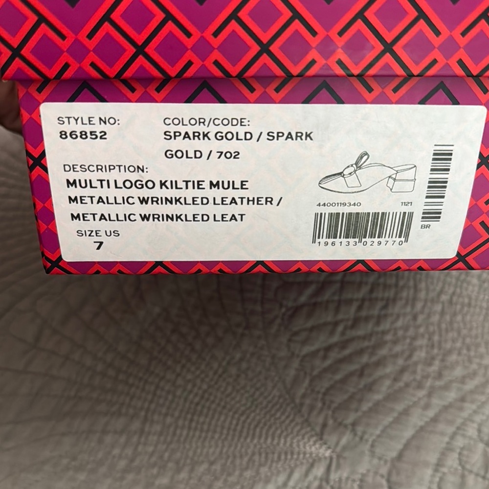 Tory Burch Gold Women's Shoes - Picture 2 of 5